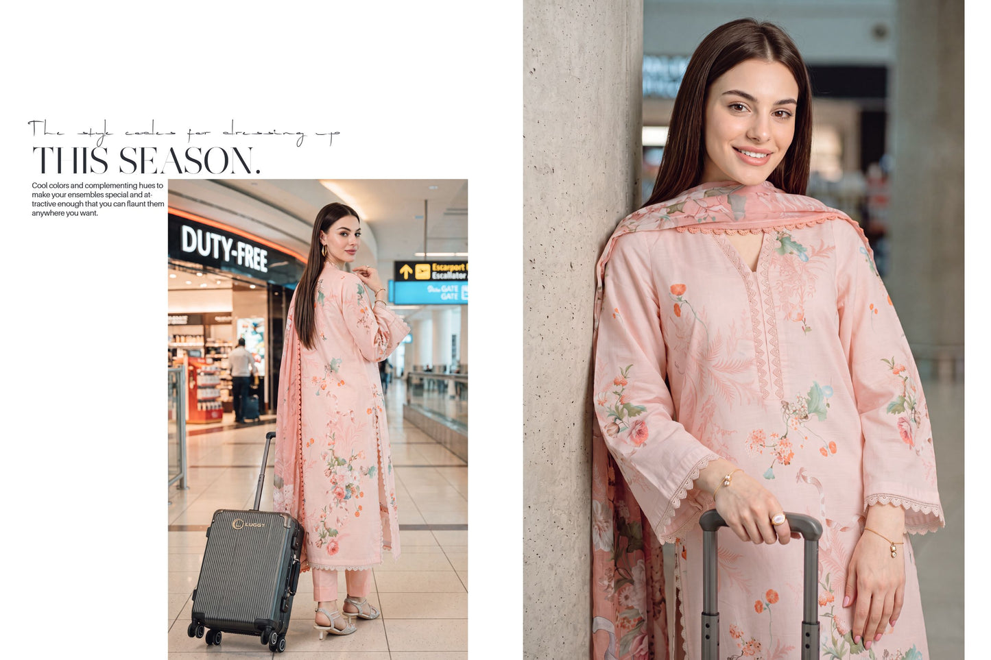 Ruhani – Printed Lawn with Chiffon Dupatta