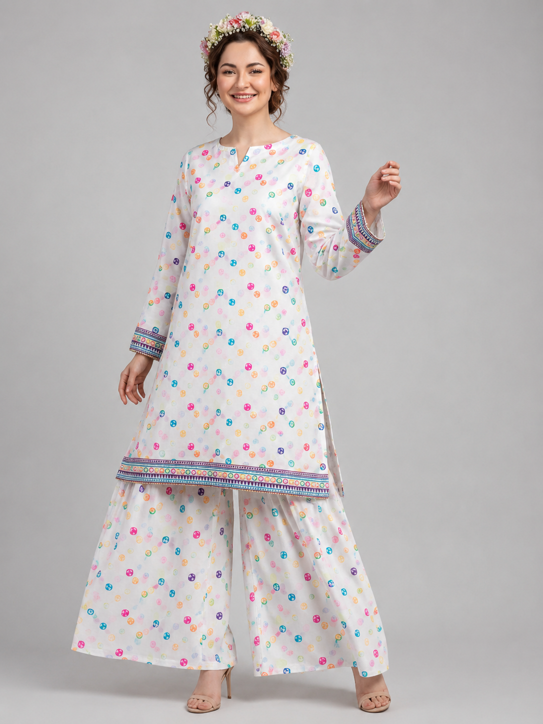 Trending Flora Santa Printed 2 Piece Suit for Women