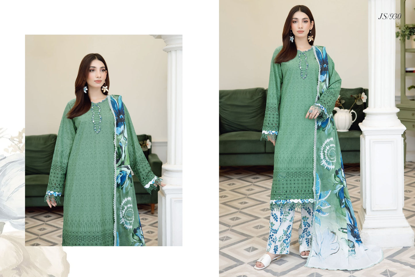Premium Chikankari Lawn Unstitched Collection