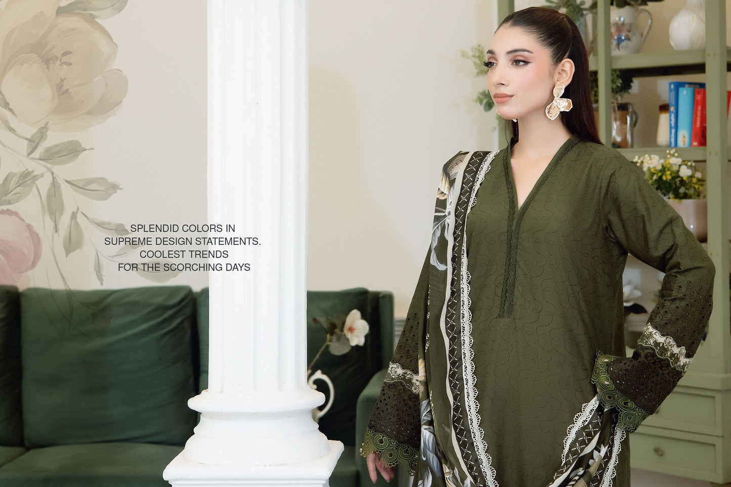 Lavender Mist Chikankari Lawn unstitched