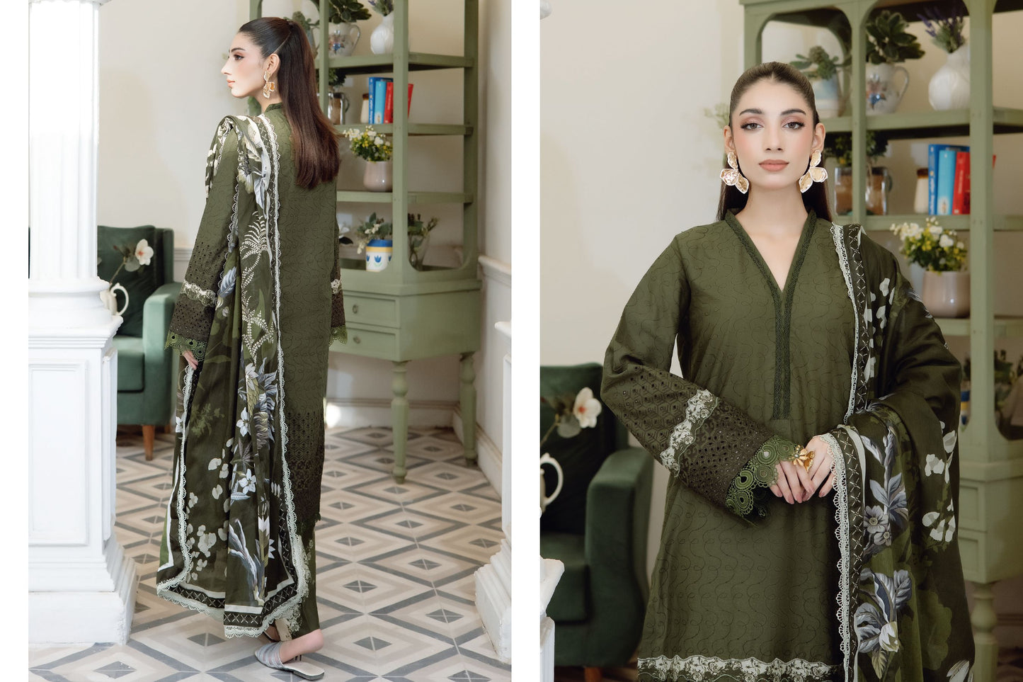 Lavender Mist Chikankari Lawn unstitched