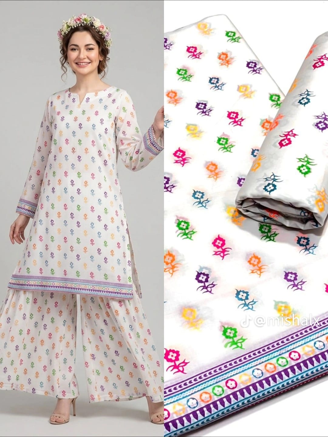 Trending Flora Santa Printed 2 Piece Suit for Women