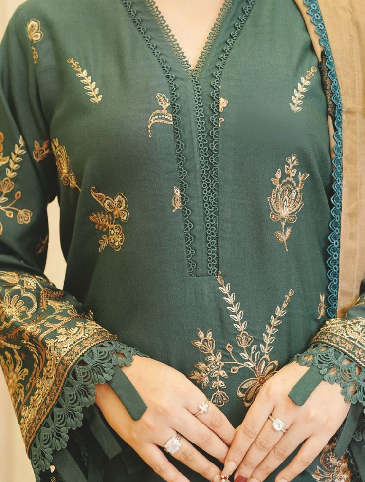 Premium Winter Embroidered Collection with Luxury Wool Shawl