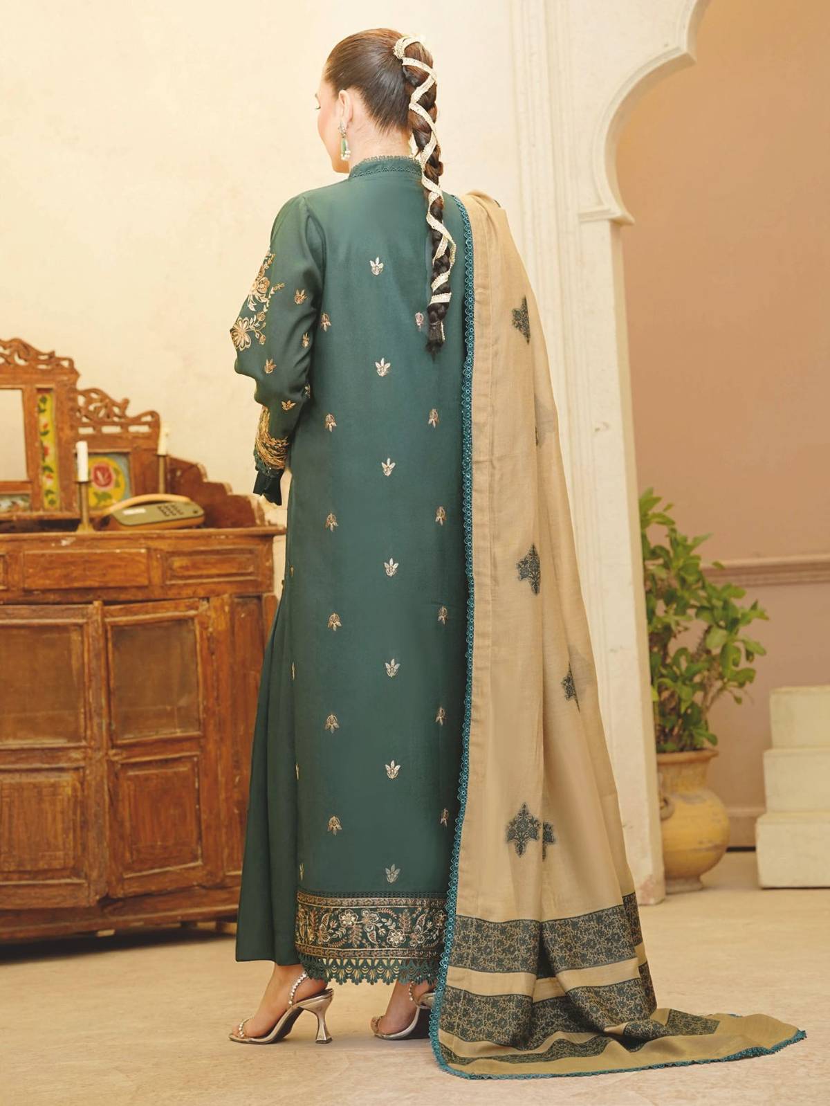 Premium Winter Embroidered Collection with Luxury Wool Shawl