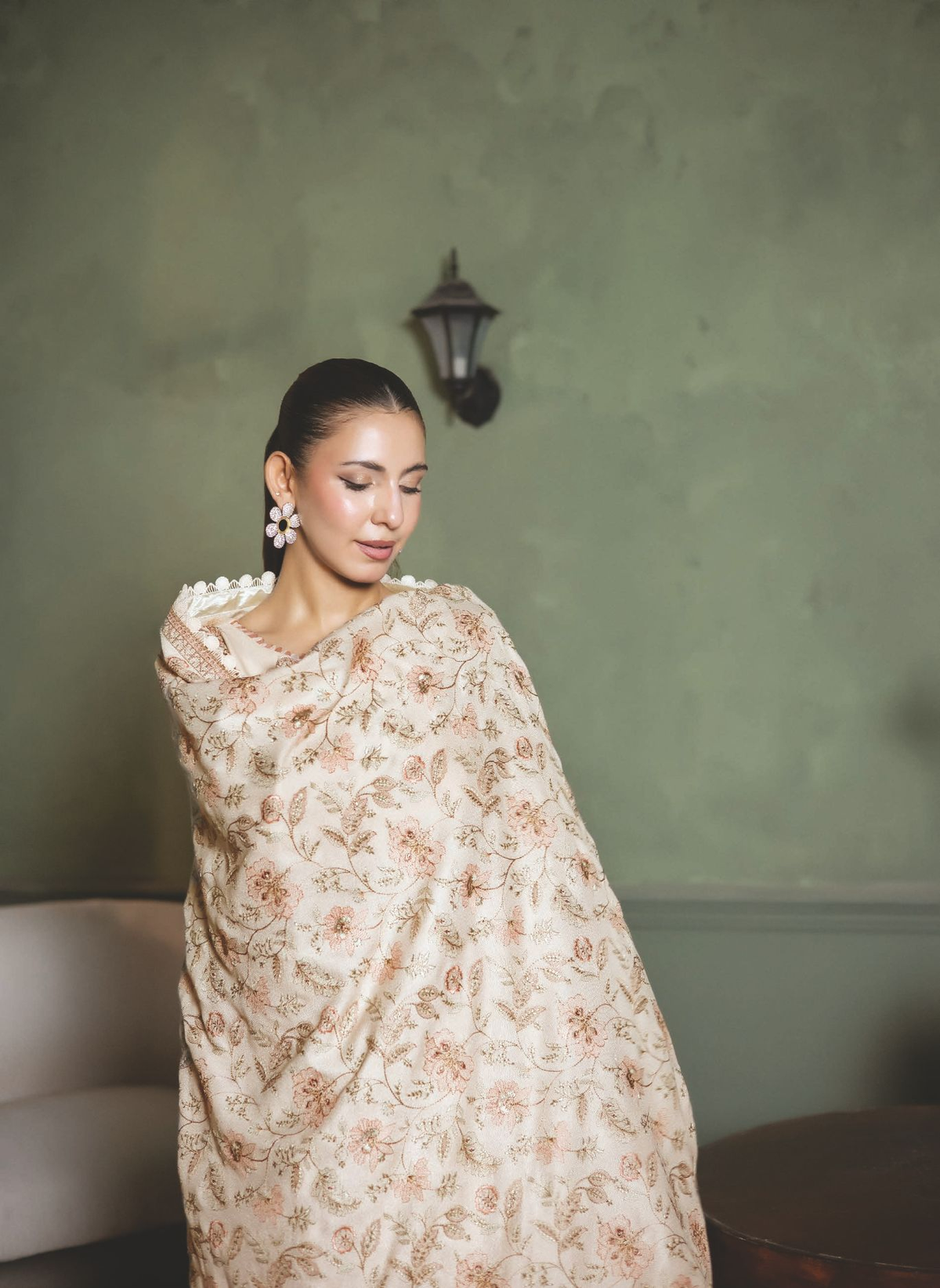 Premium Winter Collection with Embroidered Shawl