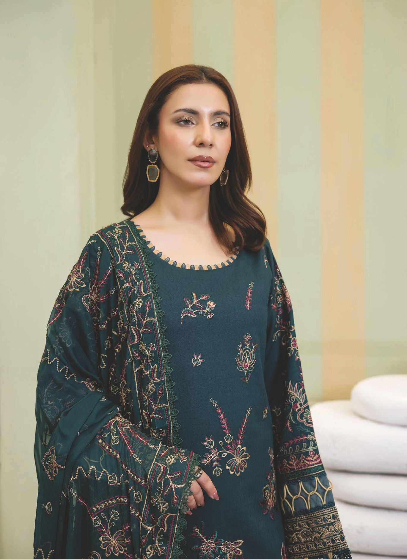 Embroidered Resham Karandi Collection | Luxury Winter Wear