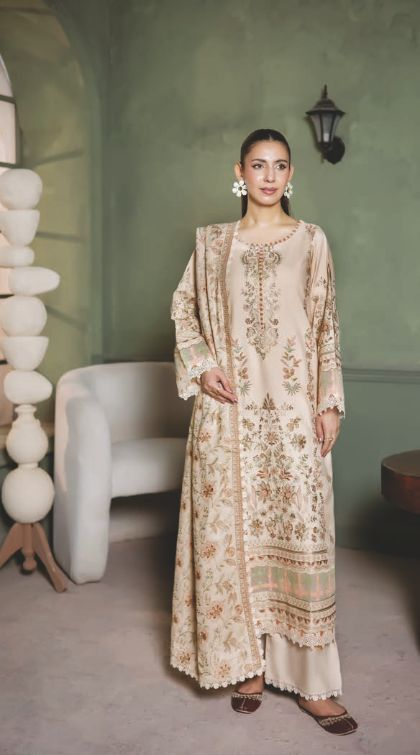 Premium Winter Collection with Embroidered Shawl