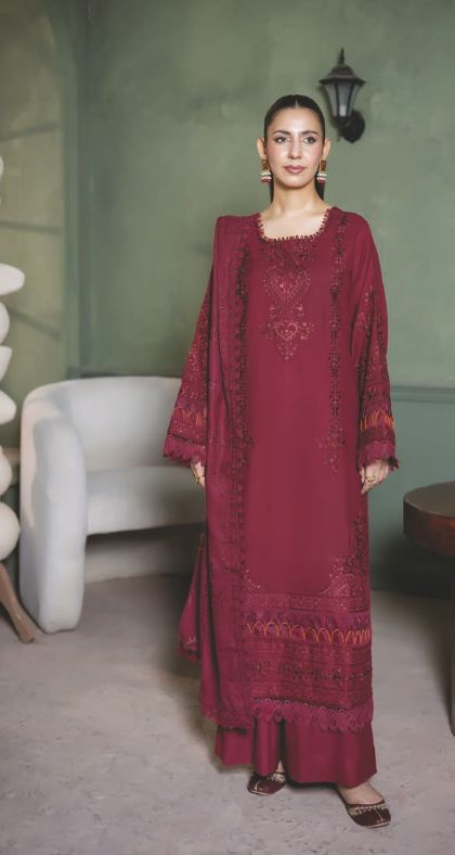 Premium Embroidered Winter Collection with Shawl