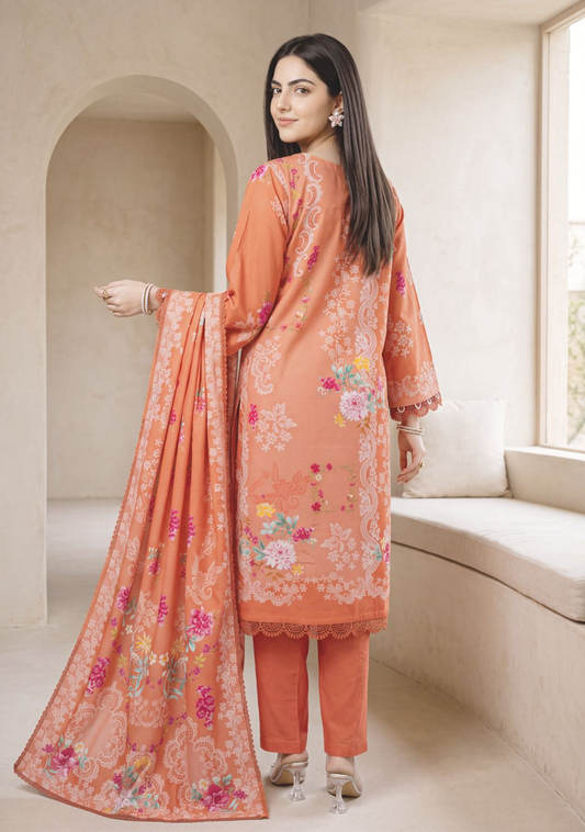 Premium Printed Winter Collection with Matching Printed Shawl