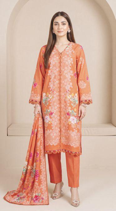 Premium Printed Winter Collection with Matching Printed Shawl