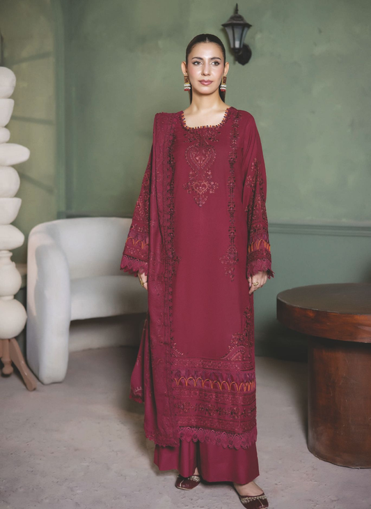 Premium Embroidered Winter Collection with Shawl